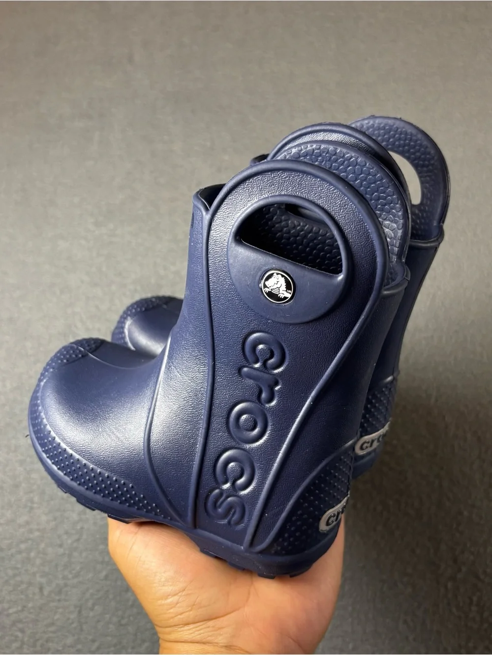Crocs Kids Blue Handle it Rain Boots US Toddler’s Size C6 Slip-On Toddler 6